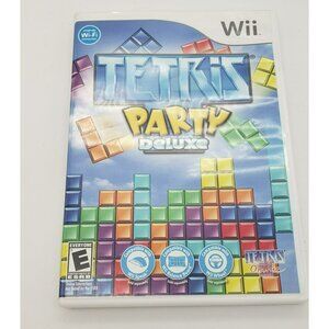Wii Tetris Party Deluxe Game in Case with Book, 2010, No Scratches, Rated E